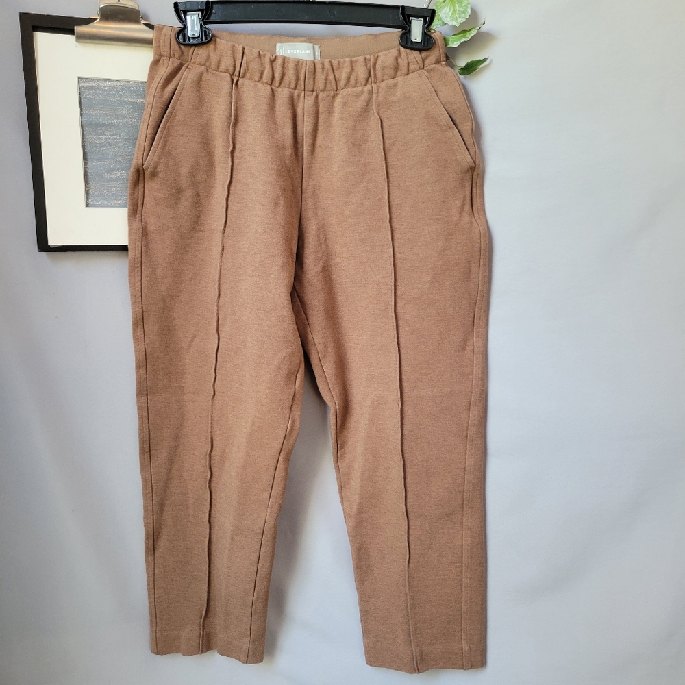 Everlane The Dream‎ Pant Pullon Cropped Heathered Auburn Tan  S